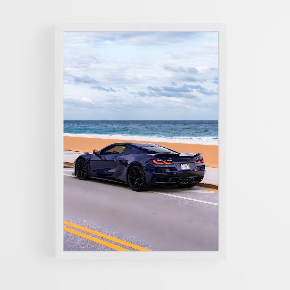 Poster Corvette en Fête – affiche Chevrolet (vue 3)